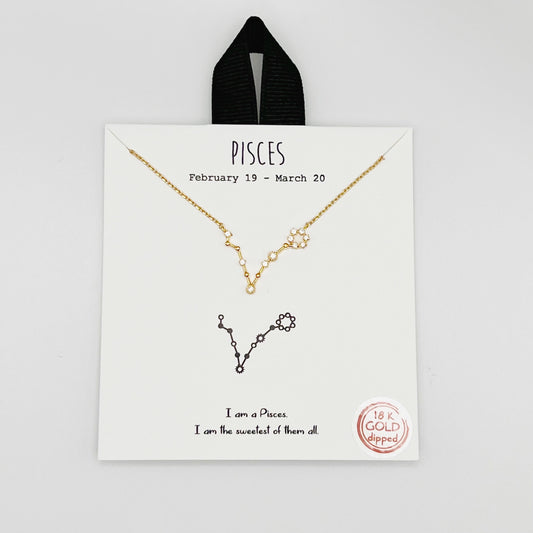 Pisces Gold Necklace