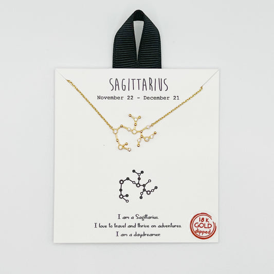 Sagittarius Gold Necklace