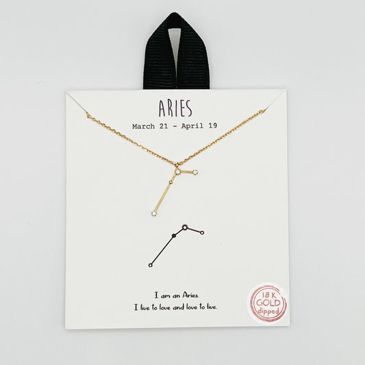 Aries Gold Necklace