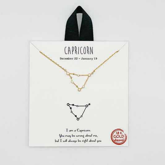 Capricorn Gold Necklace