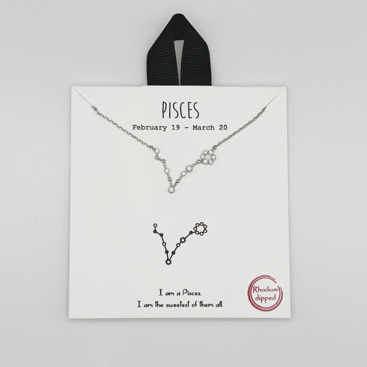 Pisces Silver Necklace