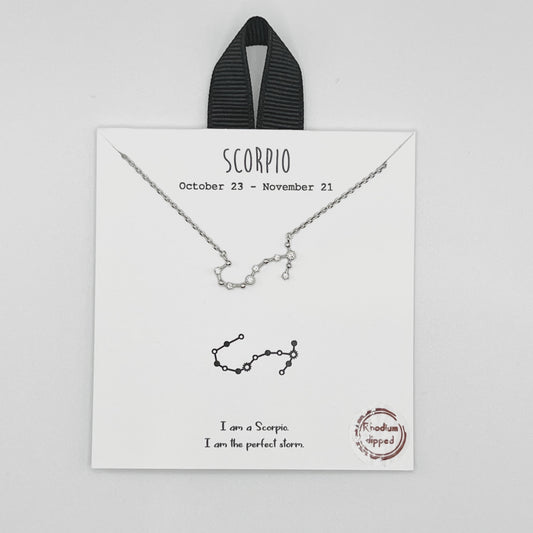 Scorpio Silver Necklace