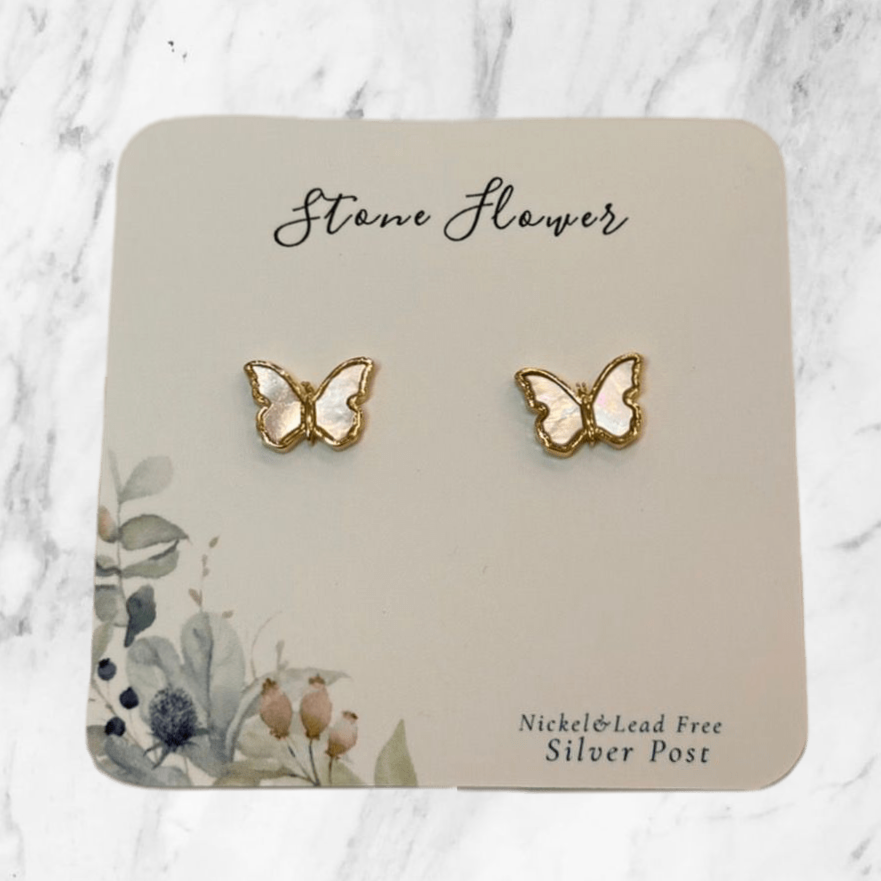 Pearl Butterfly Earrings
