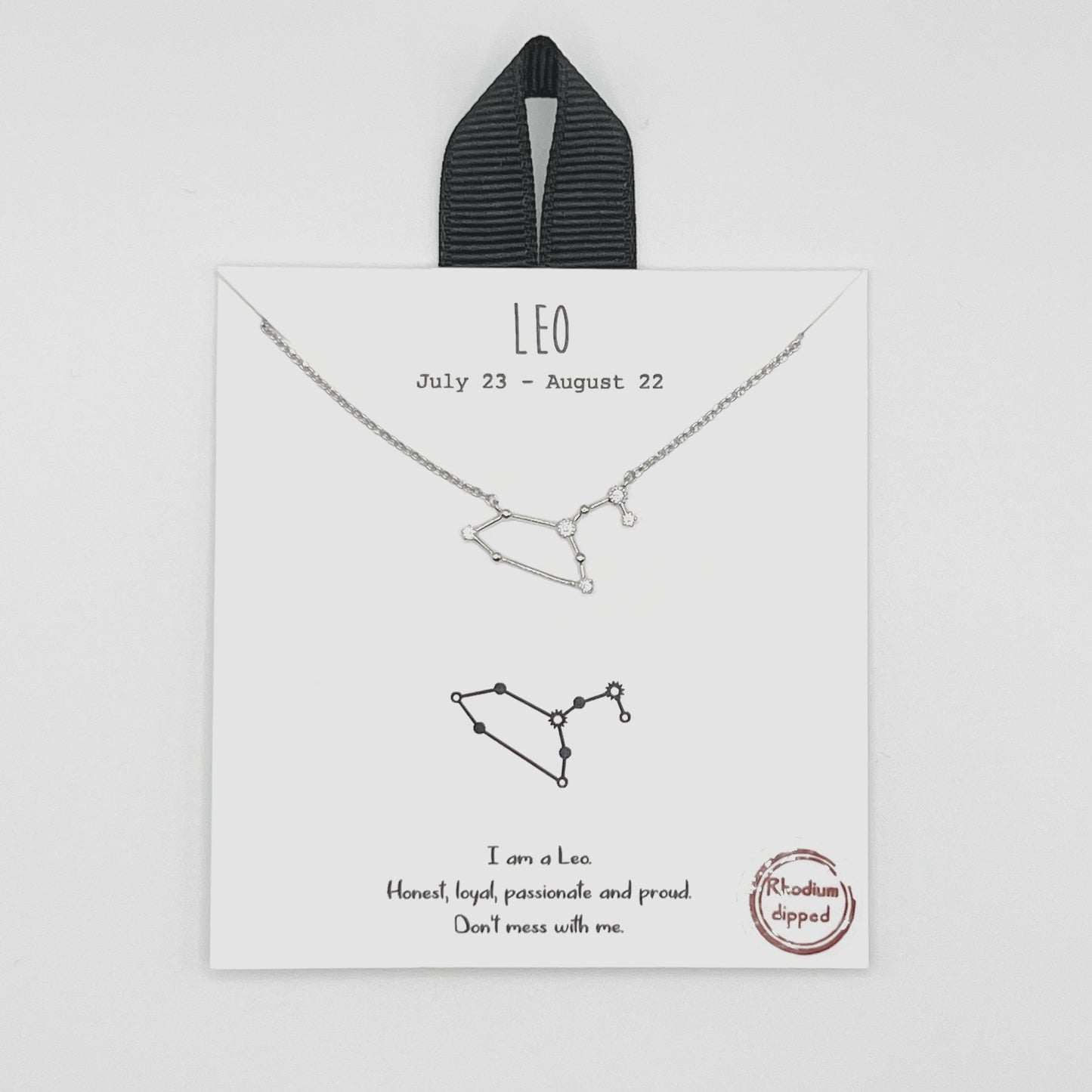 Leo Silver Necklace