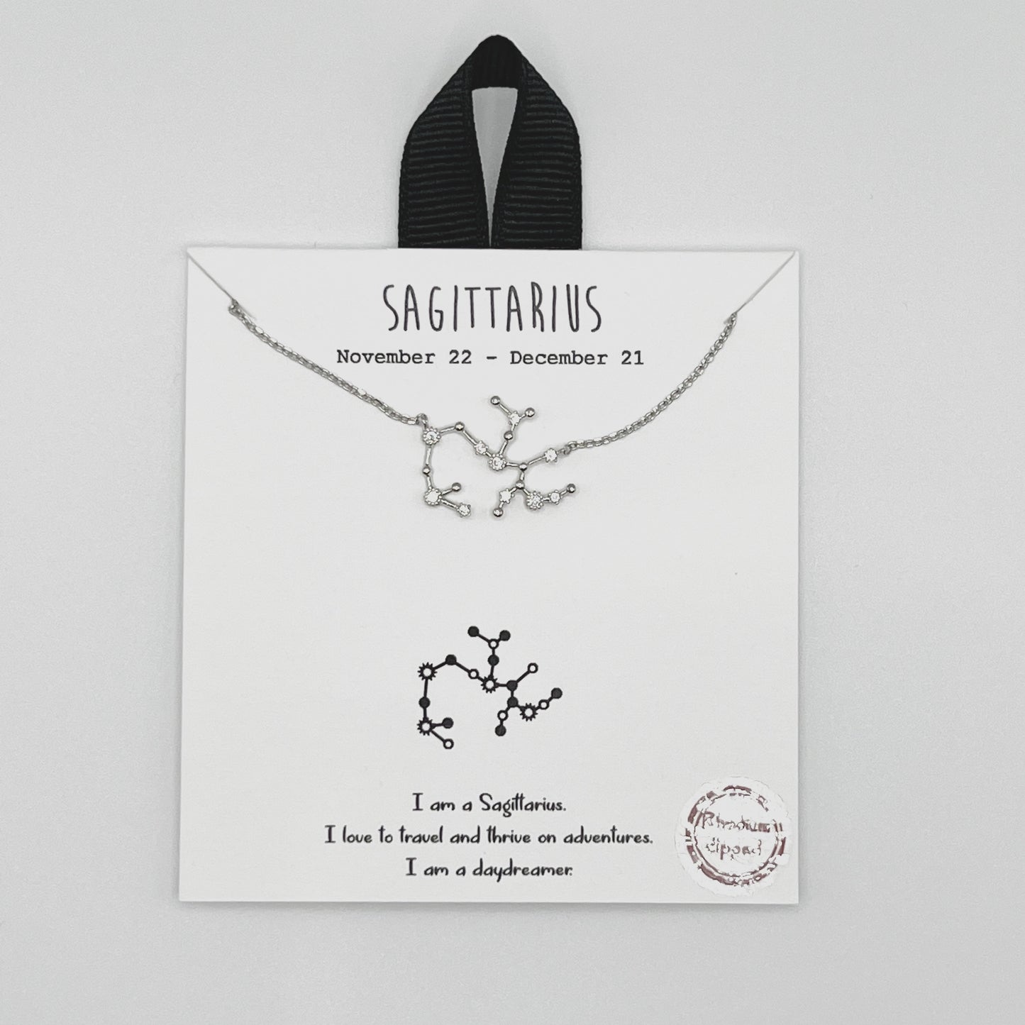 Sagittarius Silver Necklace