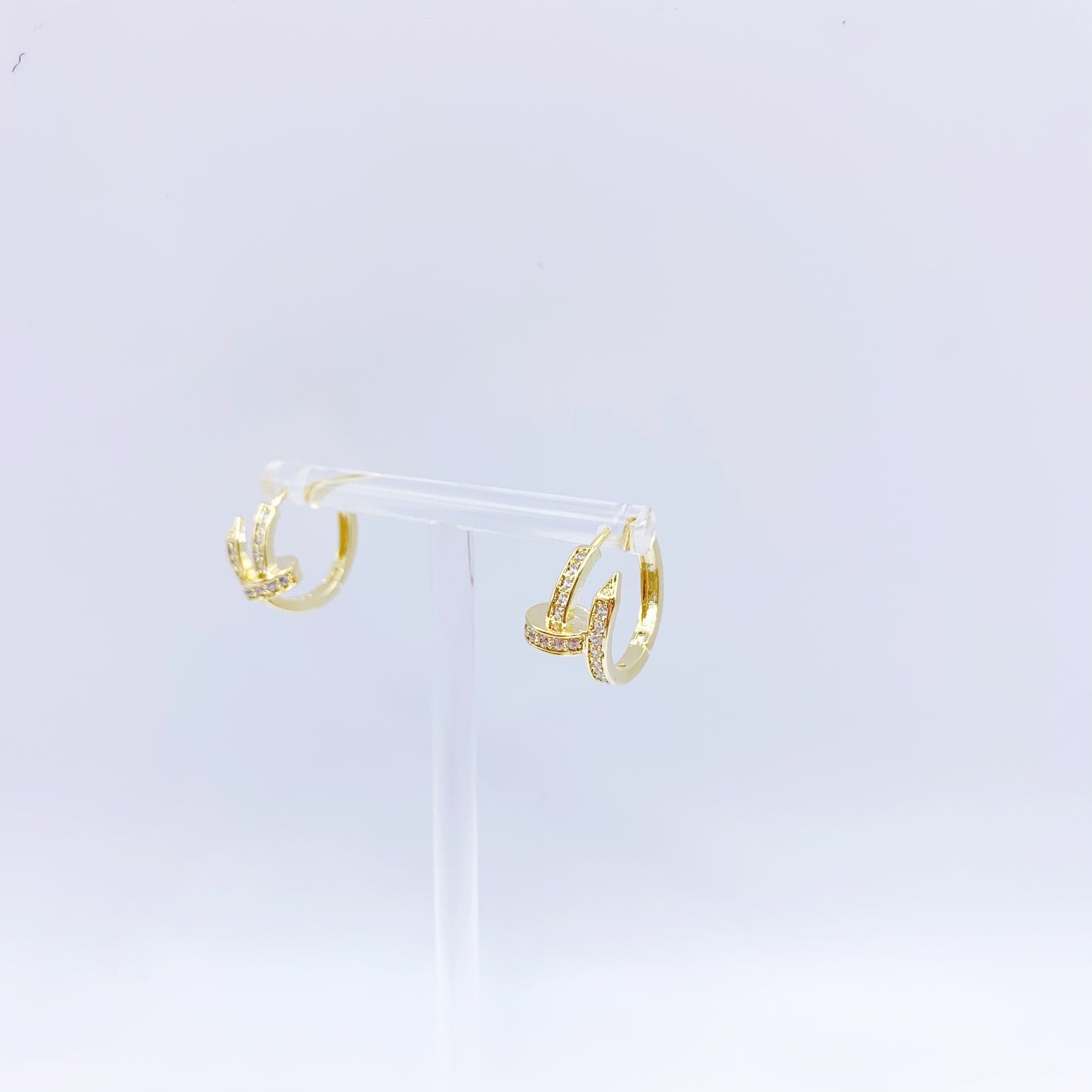 Golden knot Hoop Earrings