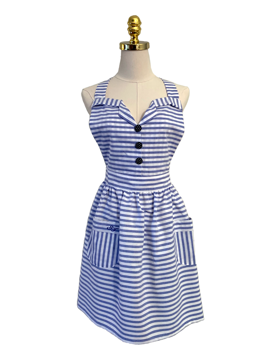 Three button down Sassy Apron, Apron - www.thestoneflower.com